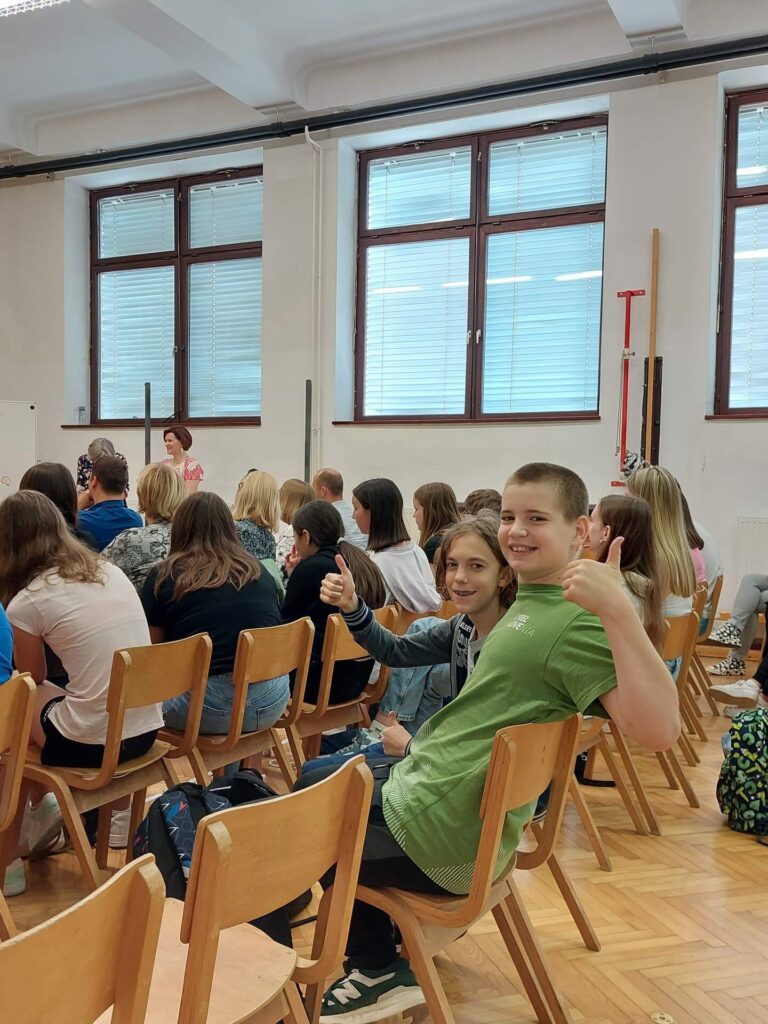 Naša učenca na Taboru ustvarjelcev dobrih vesti