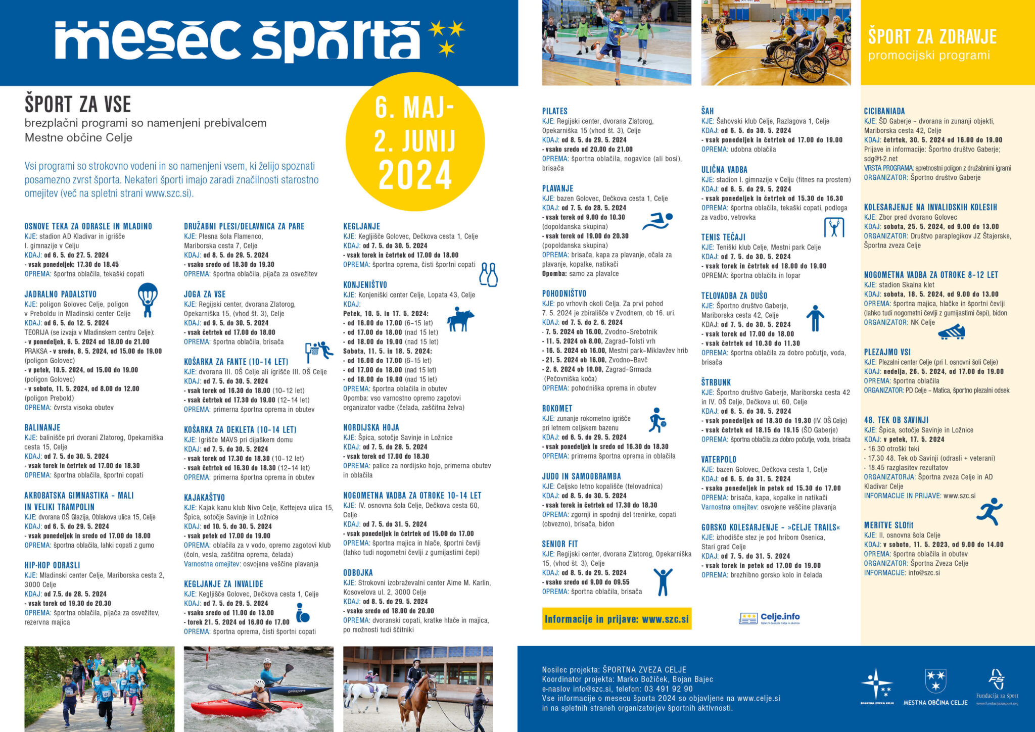 Mesec športa Občina Celje 2024