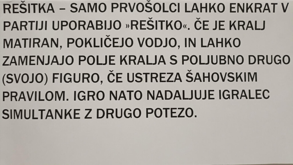 Šahovska simultanka OŠ Frana Kranjca, junij 2024