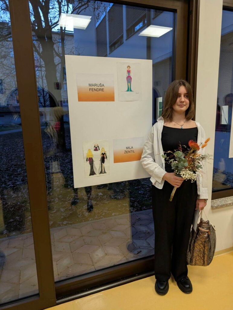 Mila Žentil, natečaj Nariši obleko 2025