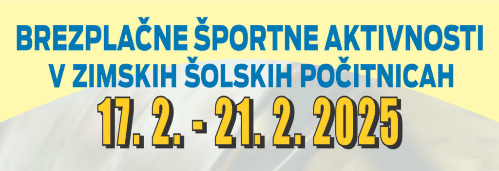 Športne aktivnosti MOC v času zimskih šolskih počitnic 2025
