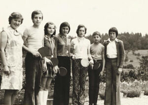 Ekipa šolskega športnega društva (ŠŠD) v namiznem tenisu, 1973/74
