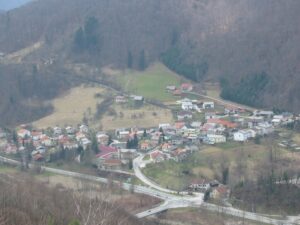 Pogled s Starega gradu na Polule, 27. 3. 2005