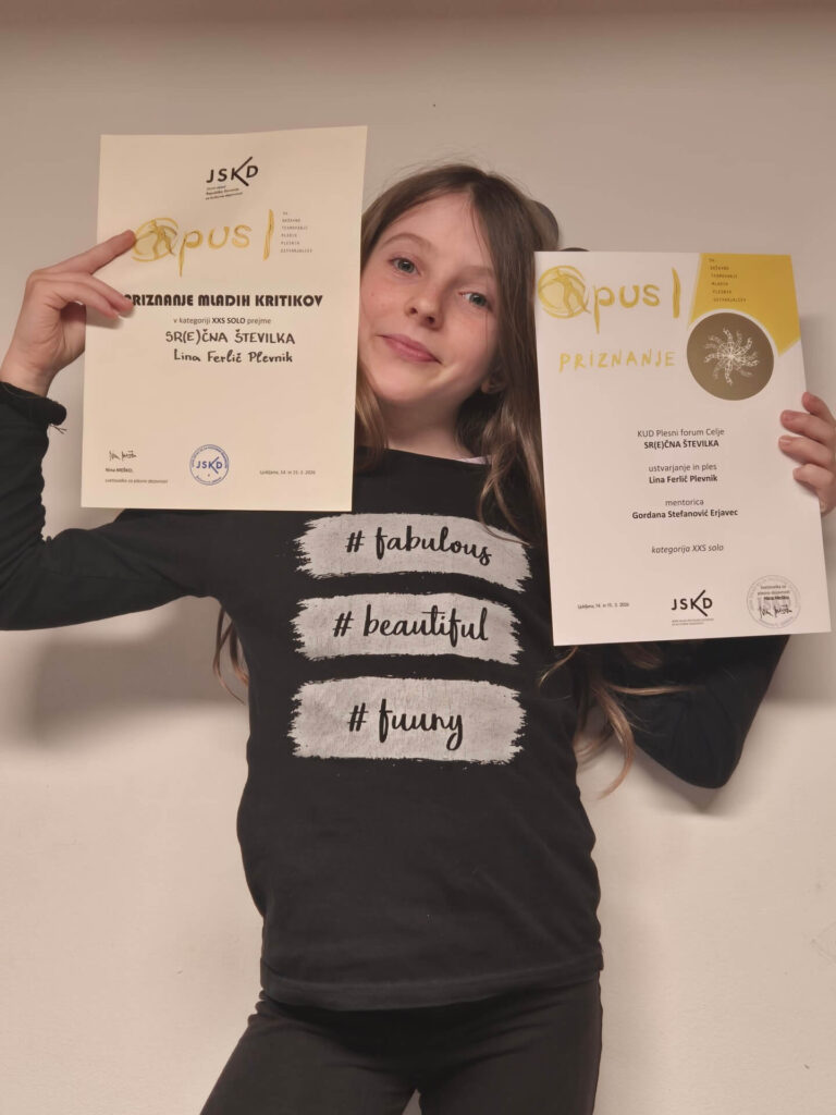 Lina Ferlič, plesno tekmovanje 2026