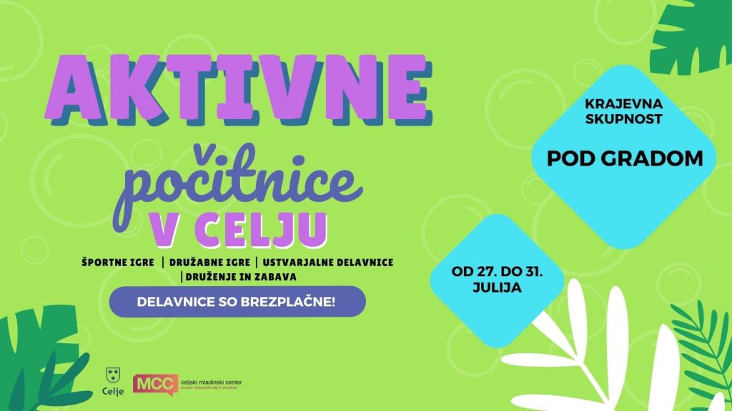 Aktivne počitnice julij 2026, KS Pod gradom