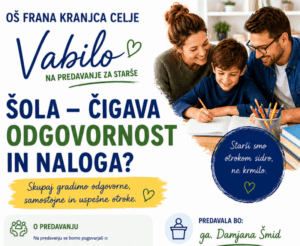 Šola - čigava odgovornost in naloga. Predavanje.