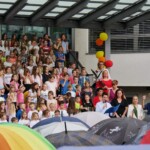 Zaključek prireditve po zapeti pesmi Dan Ljubezni