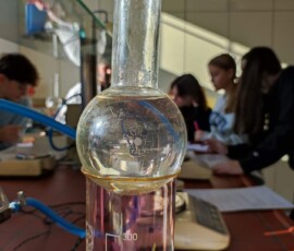 Kemijska delavnica na I. gimnaziji v Celju, november 2025