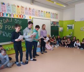 Sprejem prvošolcev v šolsko skupnost učencev, februar 2026